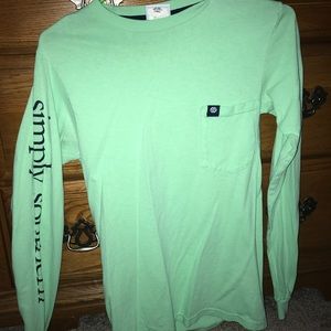 Green Long Sleeve Simply Southern
